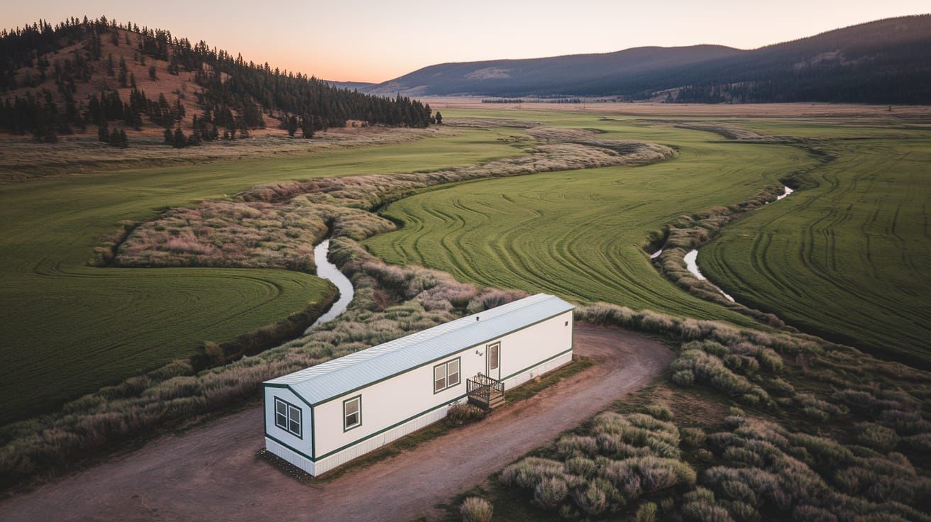 Oregon Tablelands Mobile Home Amidst Juniper Forests