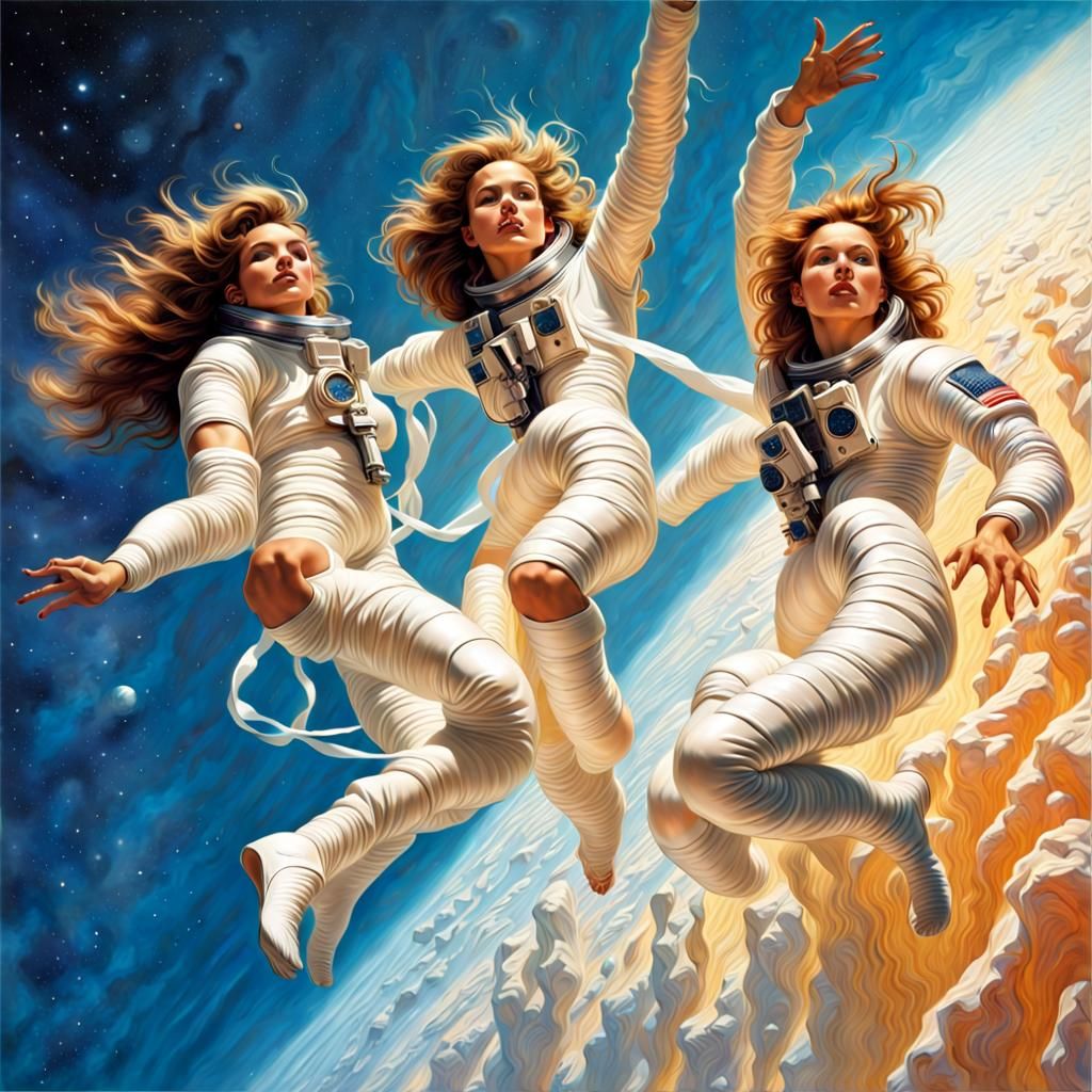 Cosmonauts in Zero Gravity Action Adventure