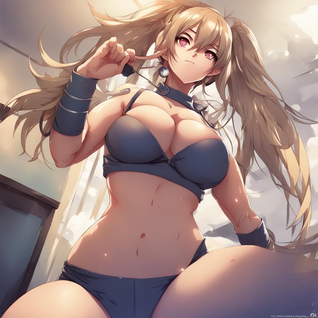 Anime Bikini Woman Full Body Key Visual