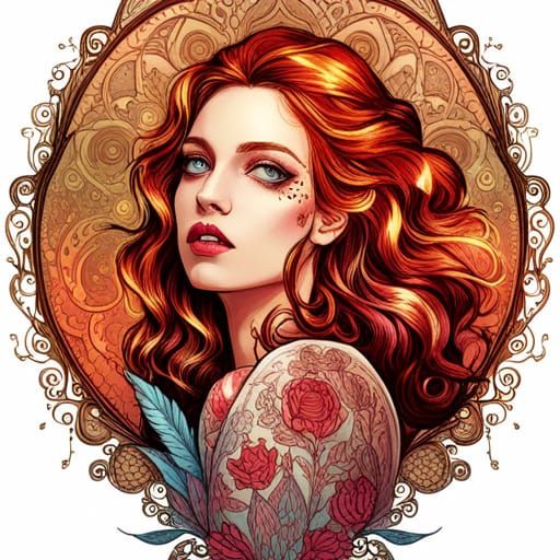 Flowerpunk Goddess Aphrodite Digital Art