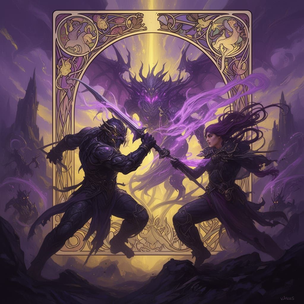 Dark Fantasy Concept Art Masterpiece in Vibrant Colors