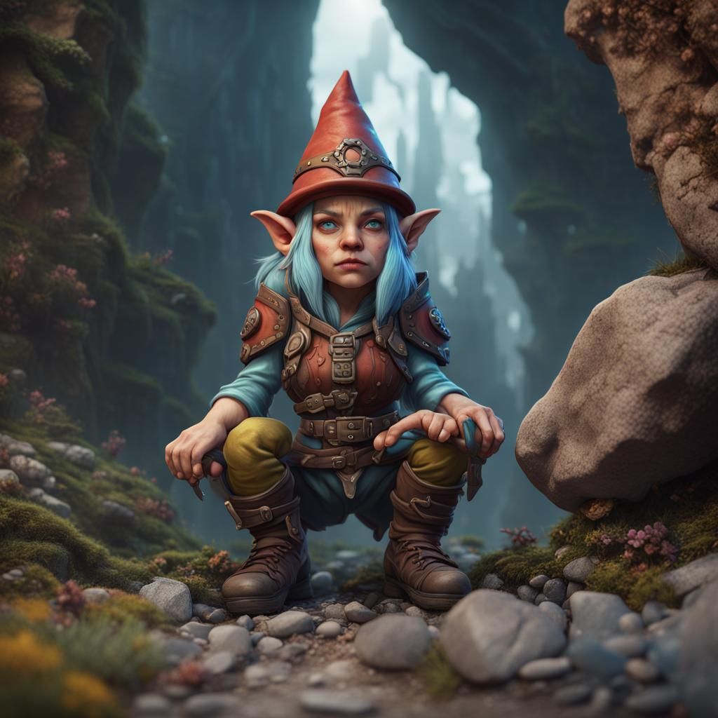 Fantasy Art: Female Rock Gnome Artificer