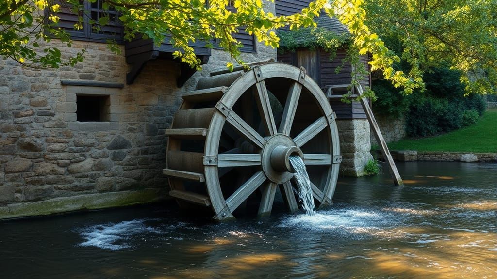 Timeless Serenity in a Rustic Countryside Mill