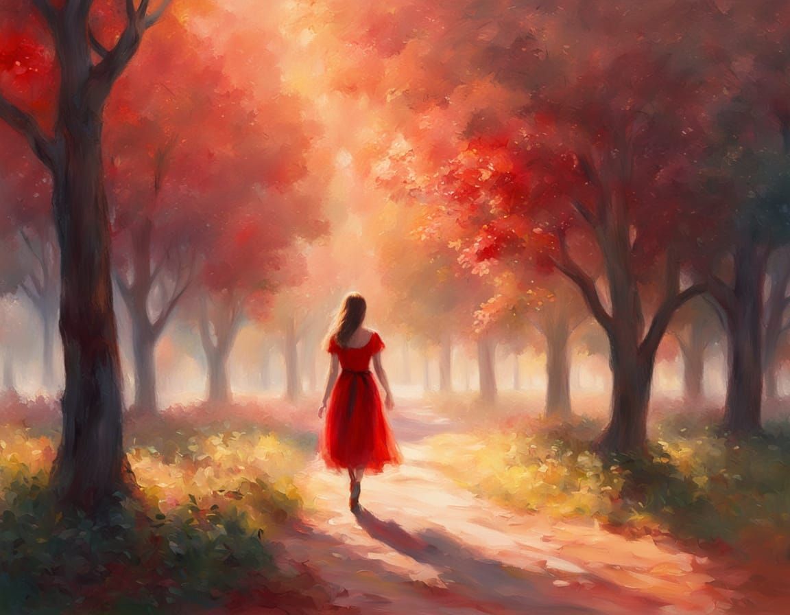 The Girl With the Red Dress