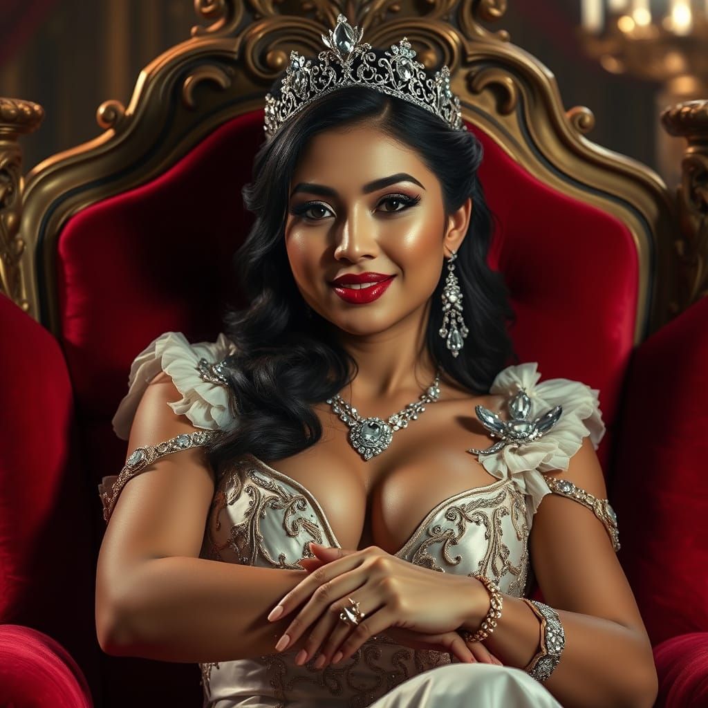 Regal Filipina Heiress Exudes Power and Seduction in Velvet ...
