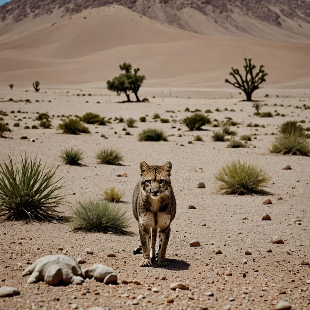 Desert Animal Photobomb: An AI Interpretation