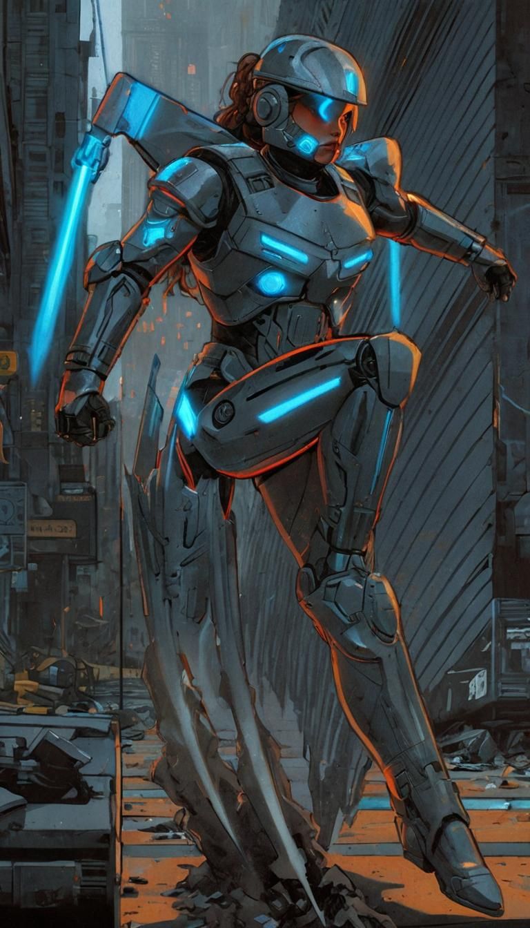 Terrain Hopper power armor seen in Lonestar City, Rifts TTRPG