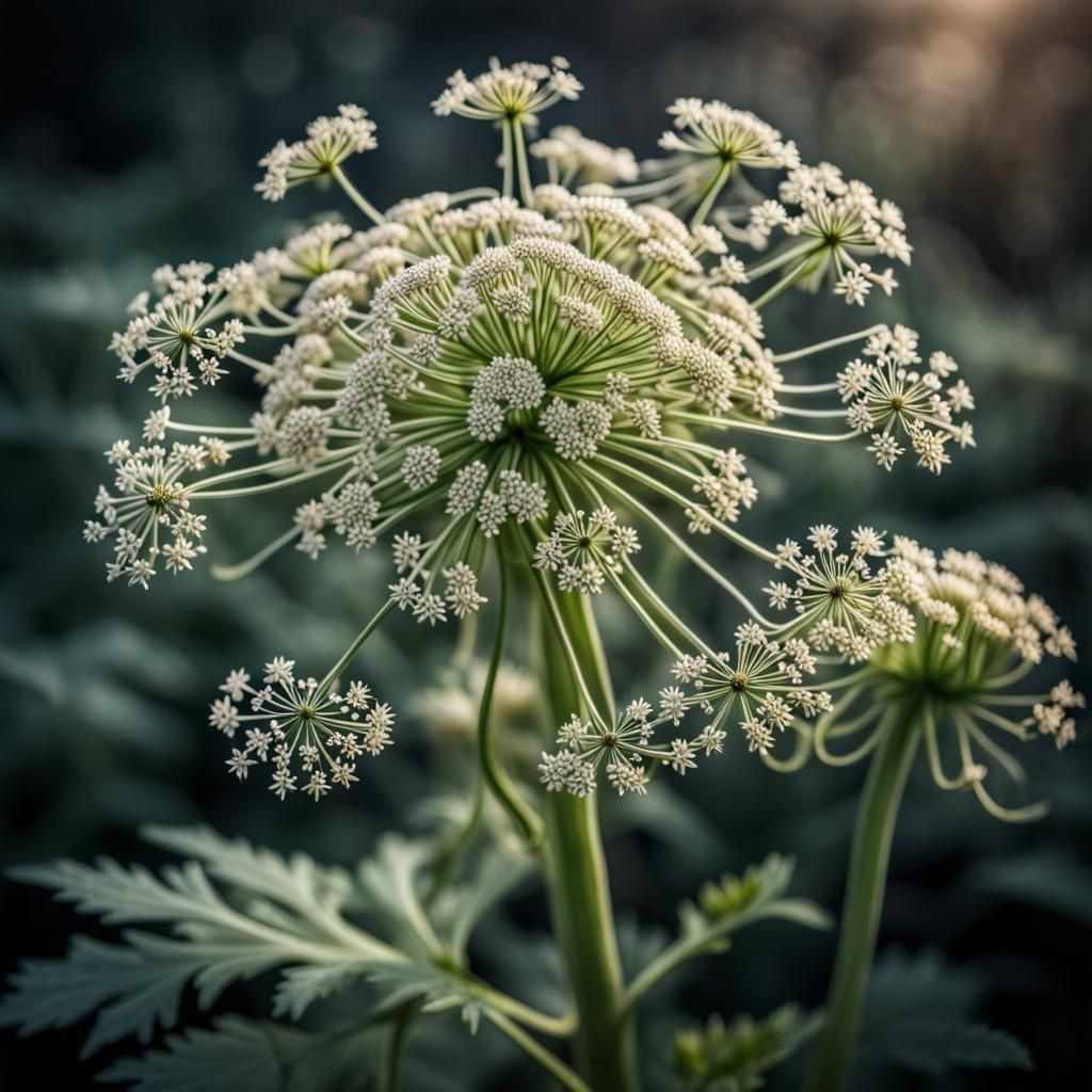 Detailed Hyperrealistic Hogweed in High Definition