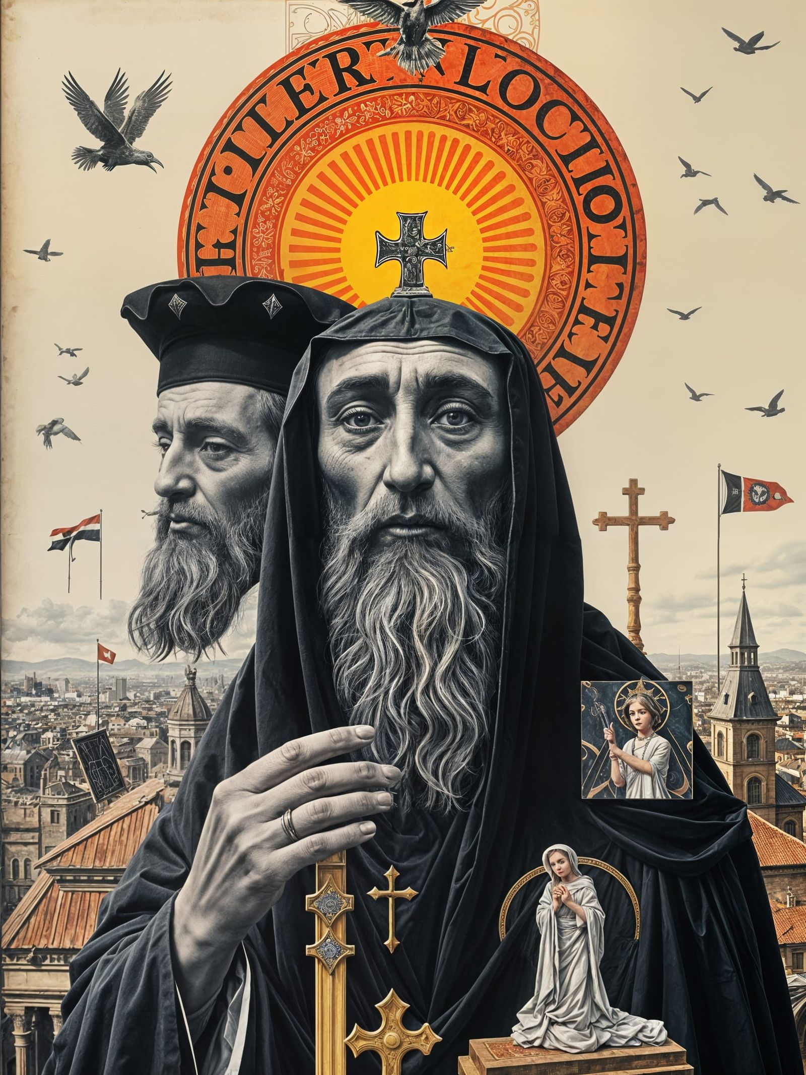 Dada Art Surreal Collage with Bold Storytelling