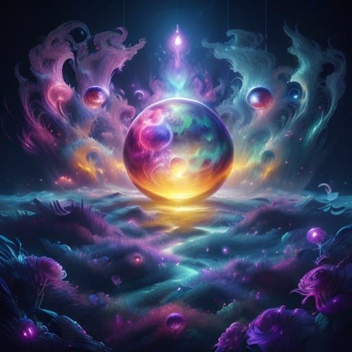 Surreal Alien Flora in Ethereal Light