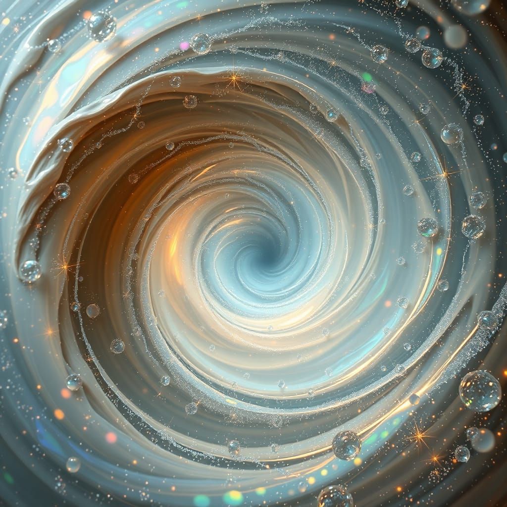 Ethereal Vortex in Iridescent Hues