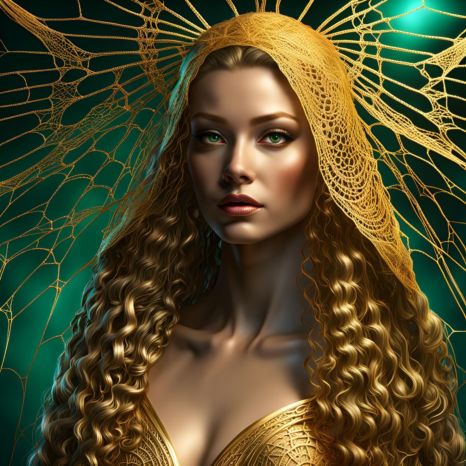 Beauty with Golden Hair