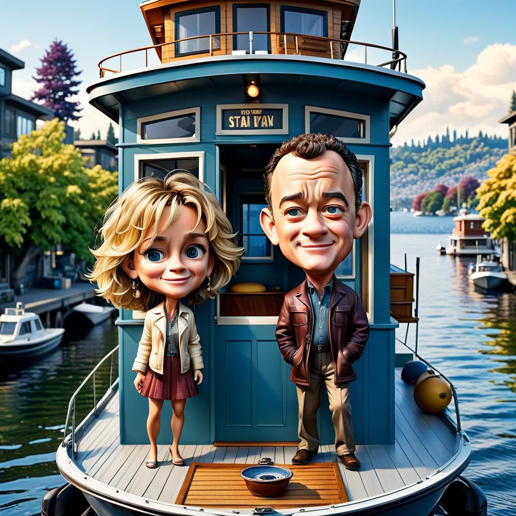 Adorable Bobbleheads in Sleepless in Seattle Vibe