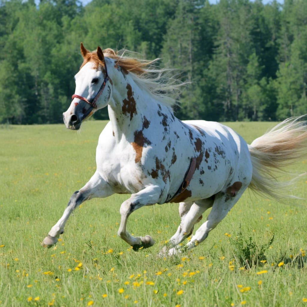 Horse Galloping Through Stars
