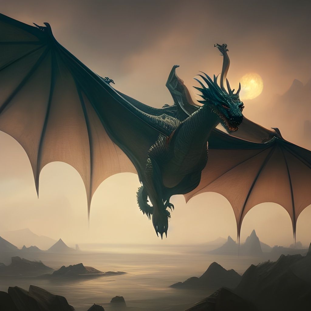 Dragon Flight: Dark Fantasy Concept Art