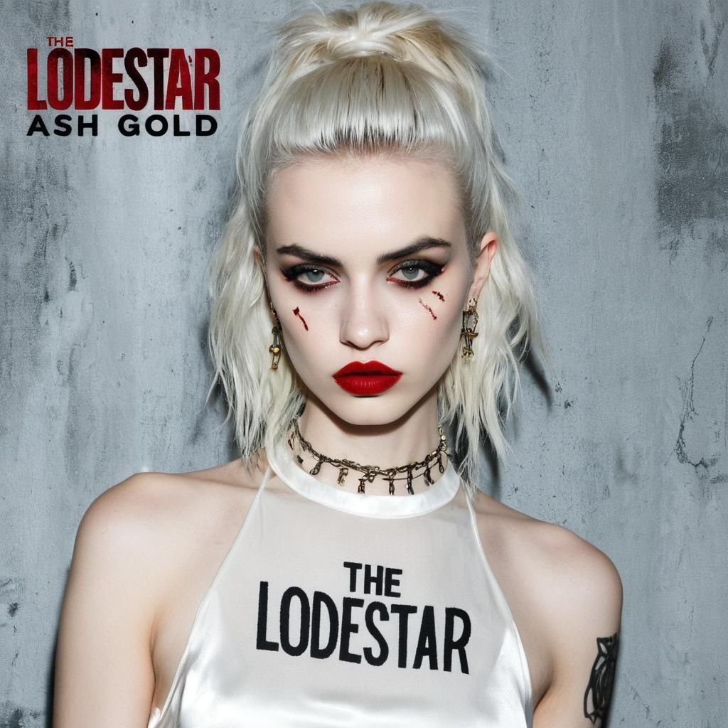 Edgy 90s Grunge Star Album Cover