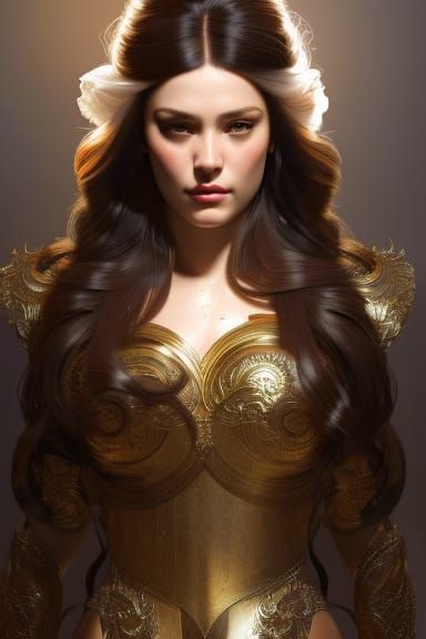 An attractive young woman in period dress from the 9th Centu...