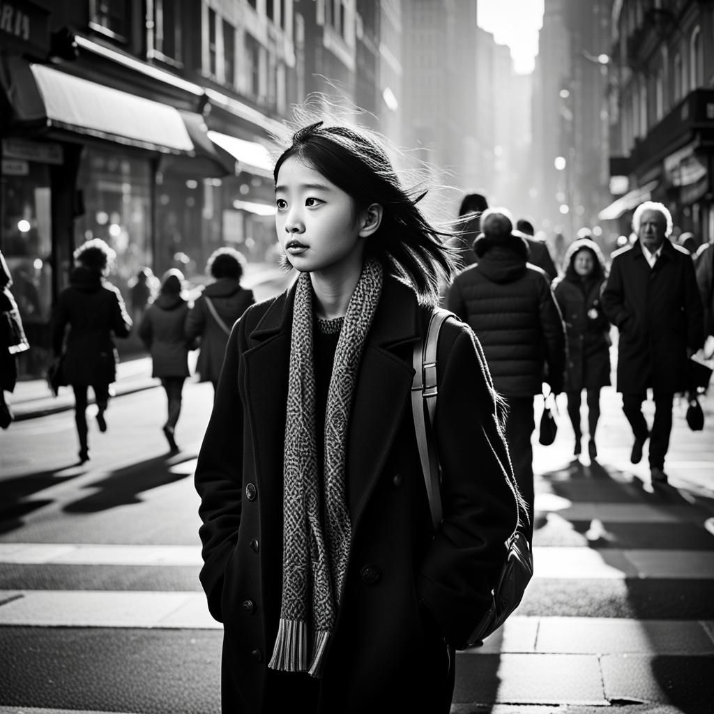 Decisive Moment in Urban Black and White