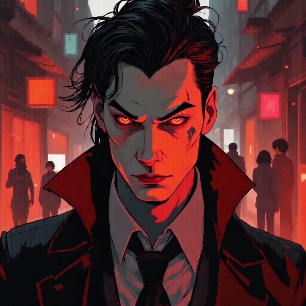 Cyberpunk Vampire Portrait