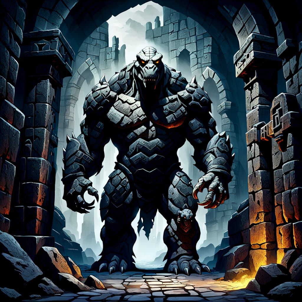 Epic Dungeonsnake Guardian of Ancient Ruins