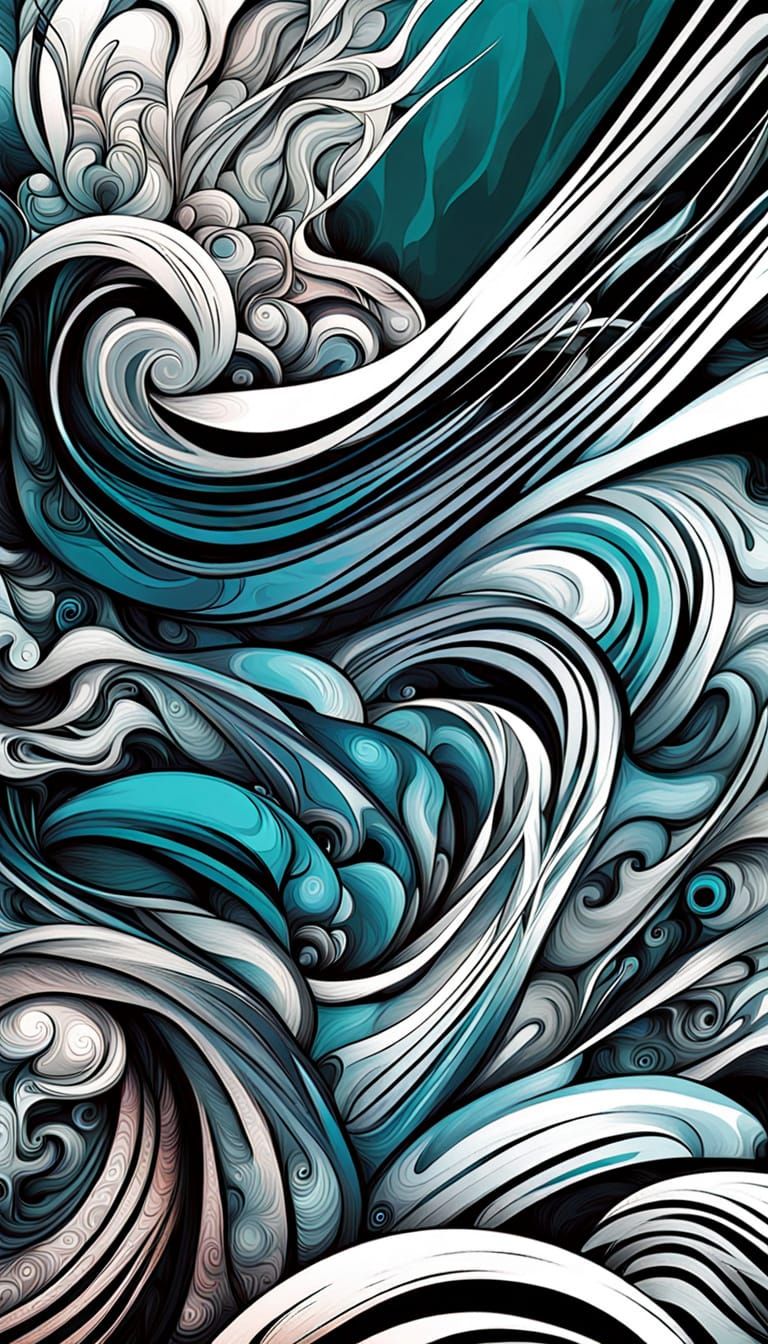 Polynesian-Inspired Tribal Art Masterpiece