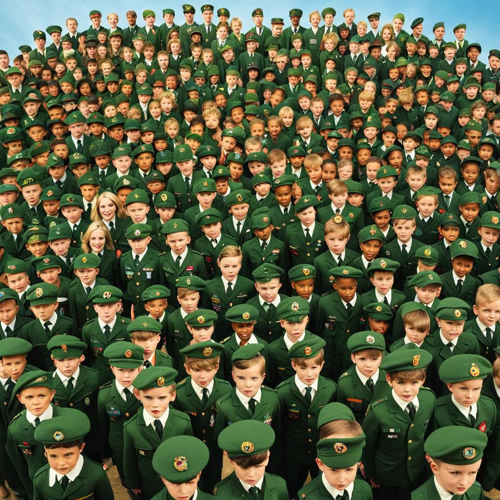 AI Generated Army of Children