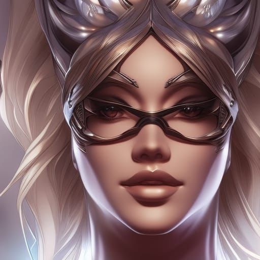 Fantasy Warrior Portrait in Hyperdetailed Style