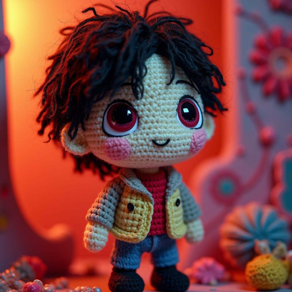 K-Pop Idol Amigurumi Doll in Tibi Style