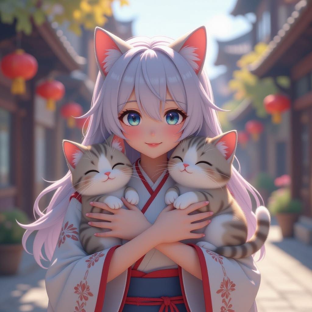 Invisible Creatures Appear When Hugged, Purring