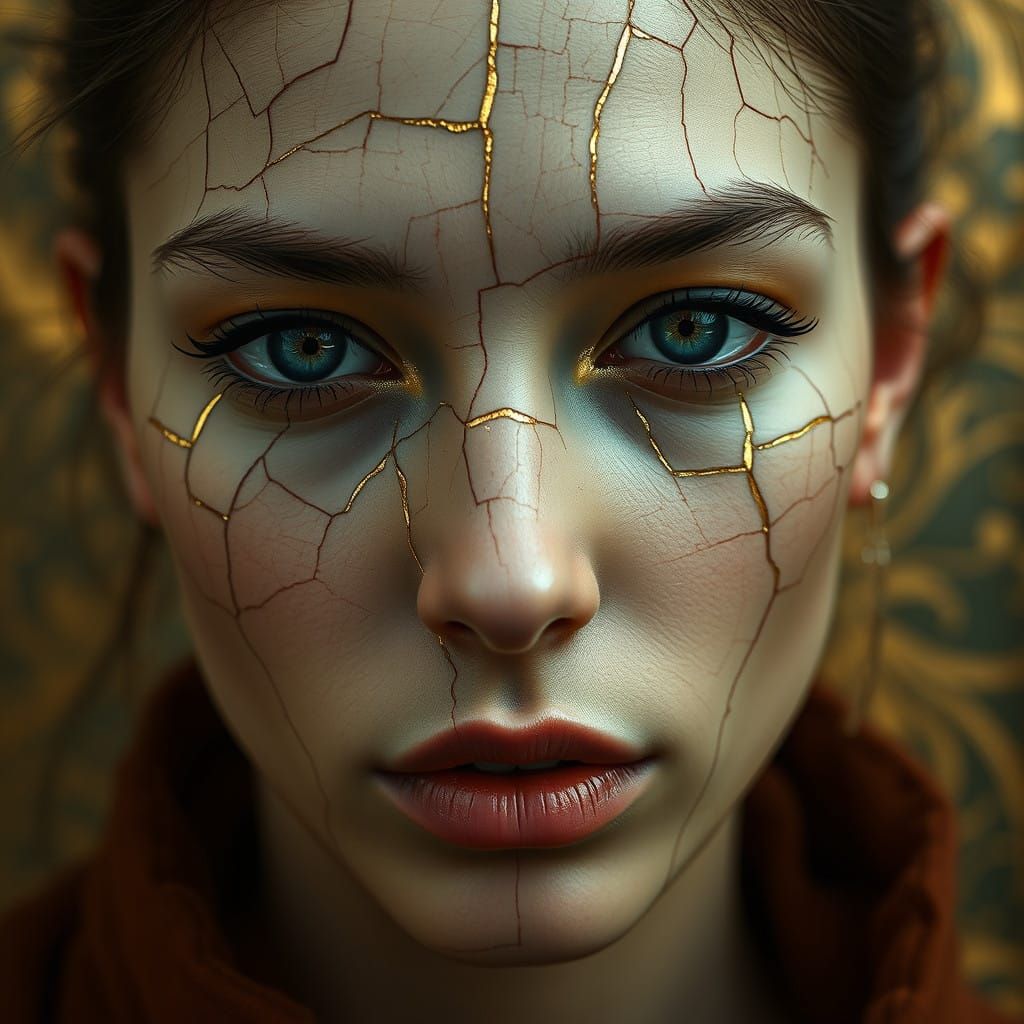 Ethereal Beauty in Kintsugi Glory
