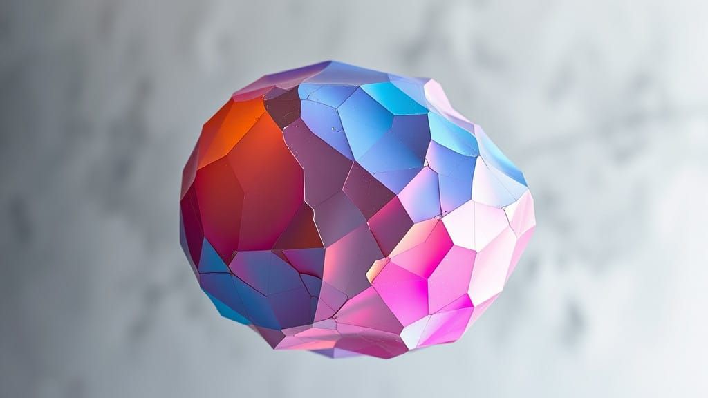 Ethereal, Iridescent Form in Flux