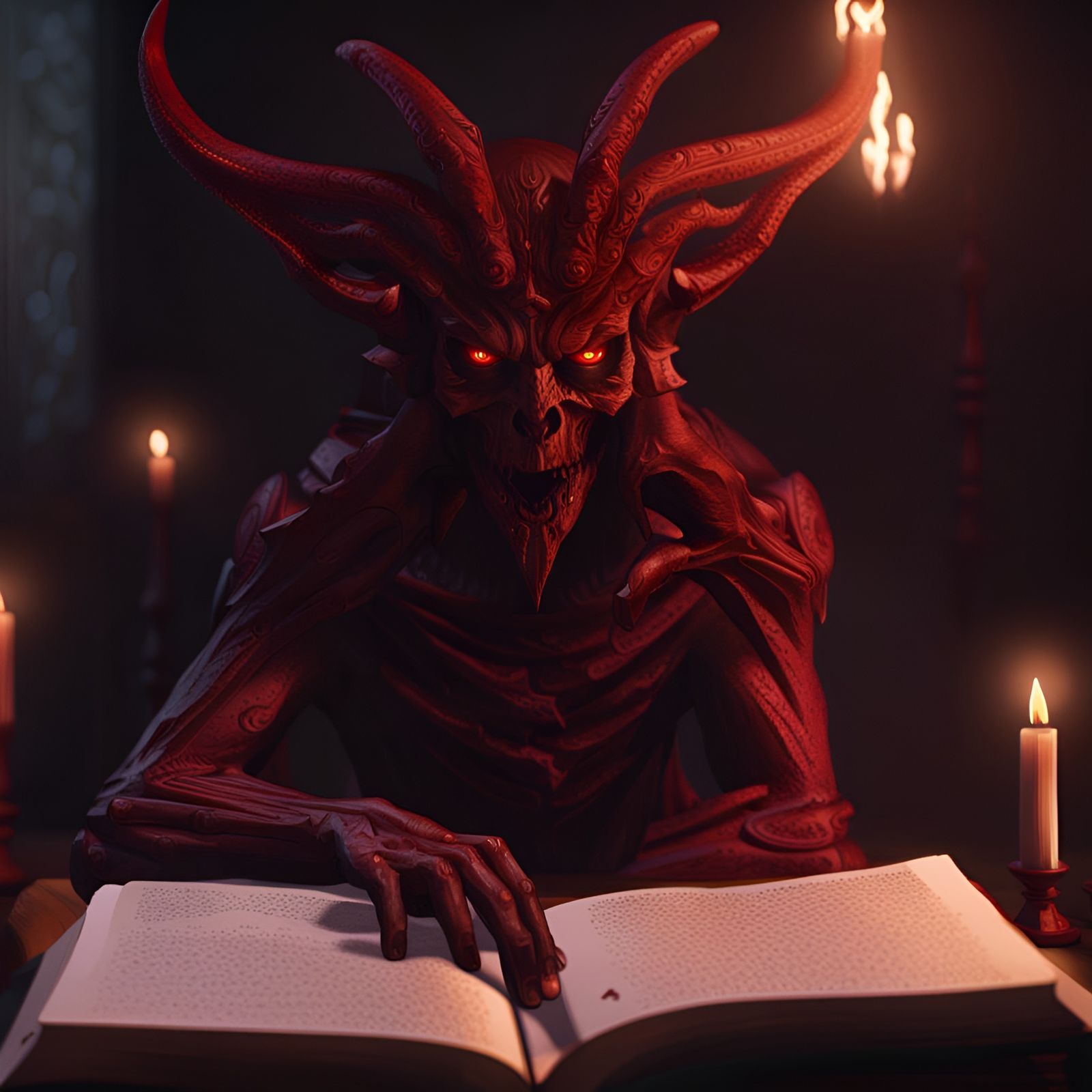 Demonic Tutor in Digital Impasto Style