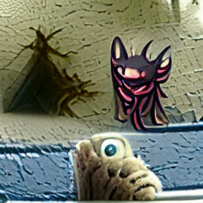 Ominous Creature with Piercing Gaze