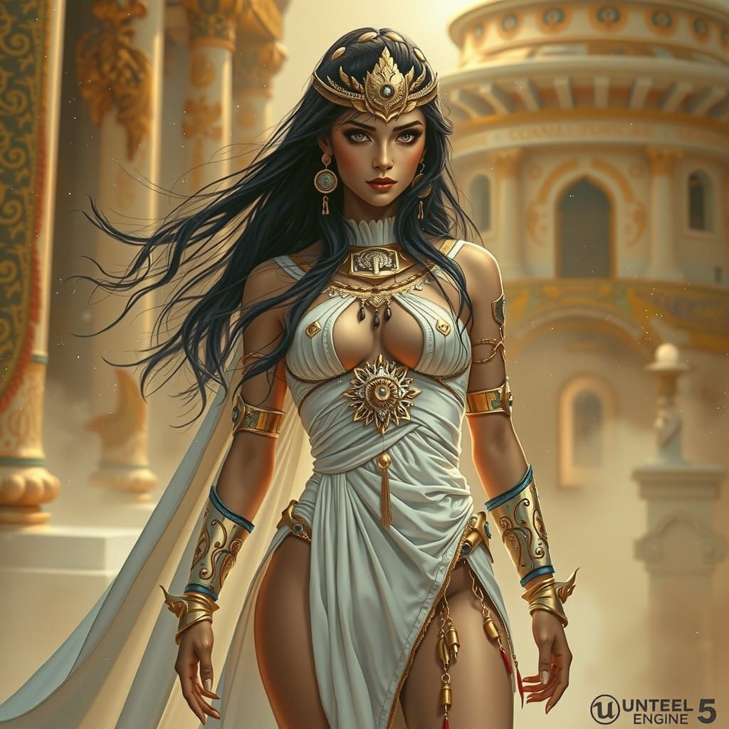 Timeless beauty in a futuristic embrace