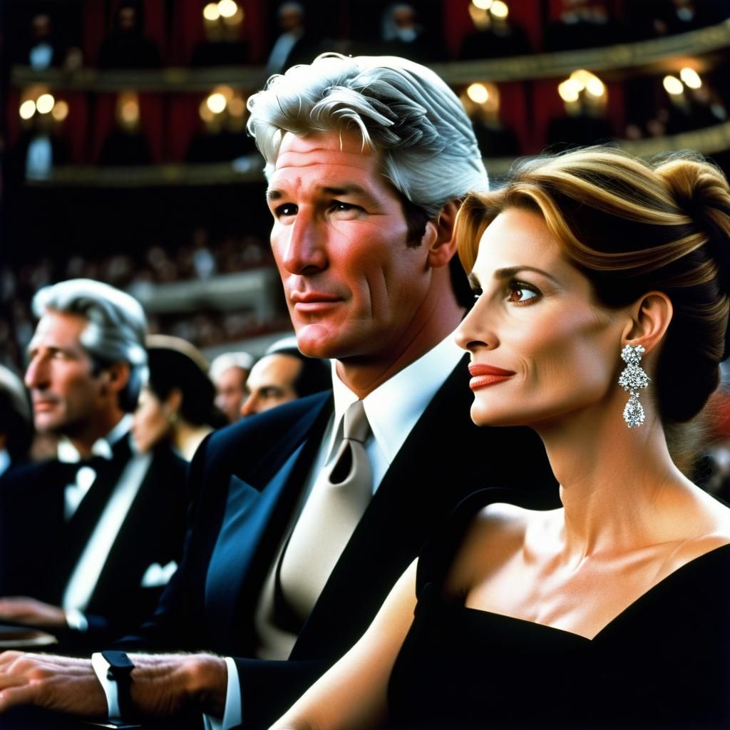 Woman Attending Opera Performance