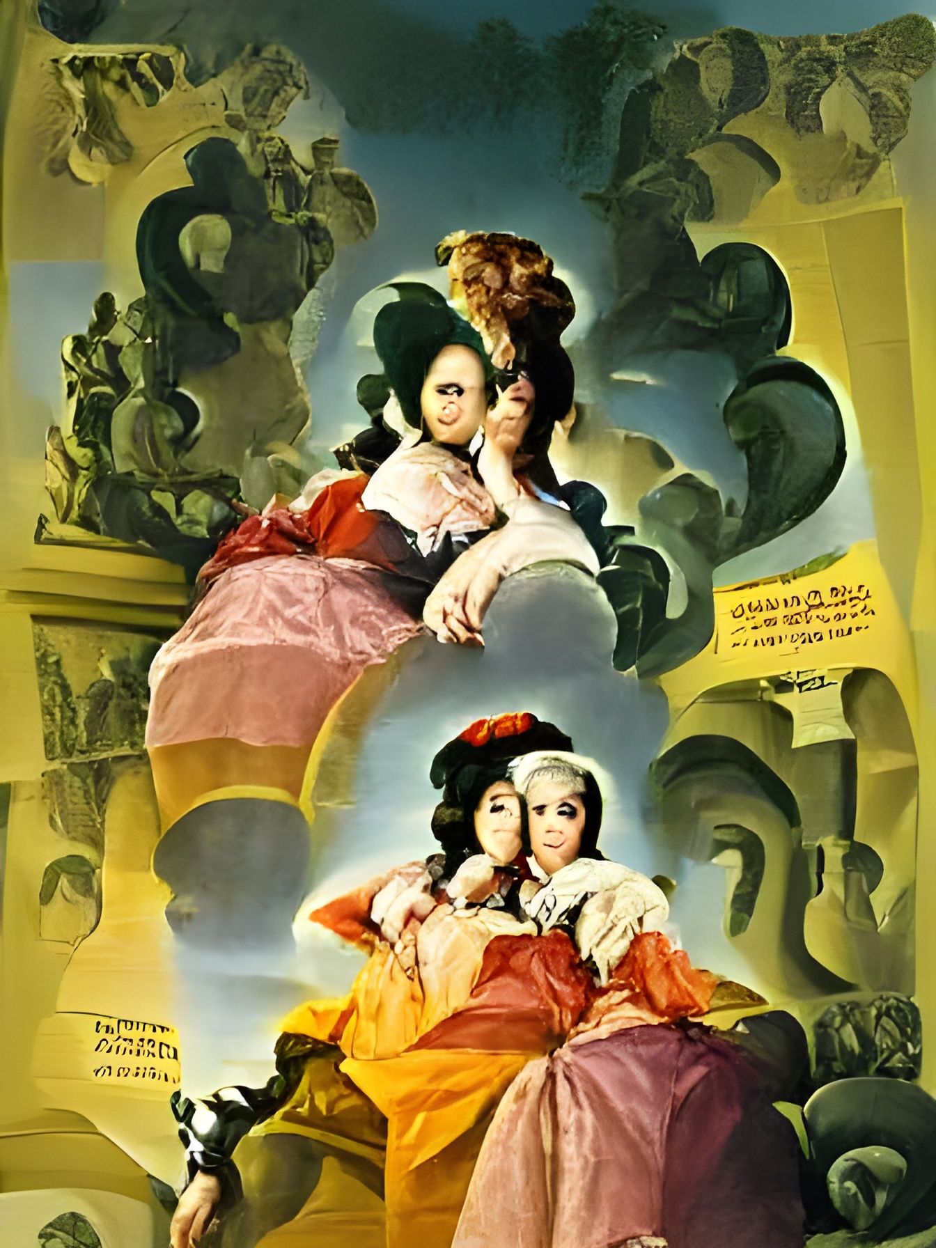 Baroque Era Girls in Digital Painting
