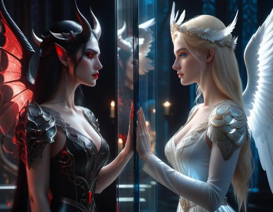 Pale Hand Pressed on Glass: Fantasycore Image