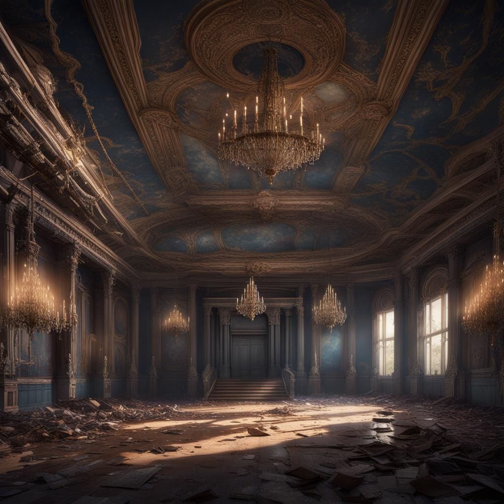 Abandoned Ballroom - Ruins of the Past