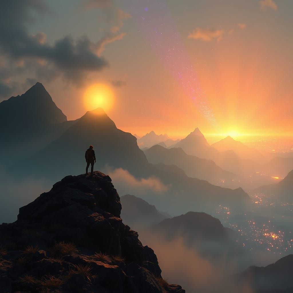 Golden Halo Illuminates Enchanted Realms