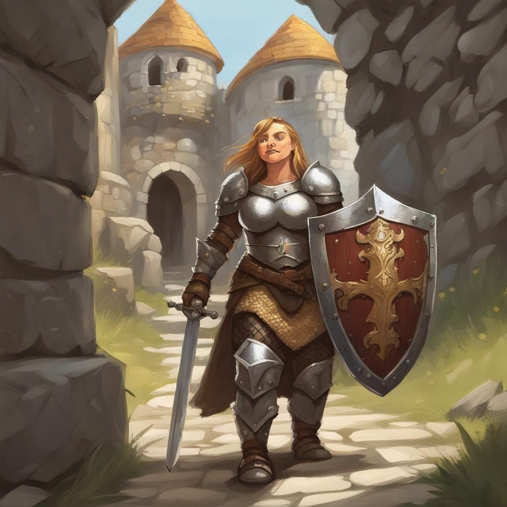 Dwarf female - anime styled