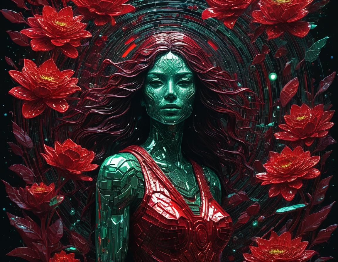 Ethereal Stoplight: Minimalist Abstract Art