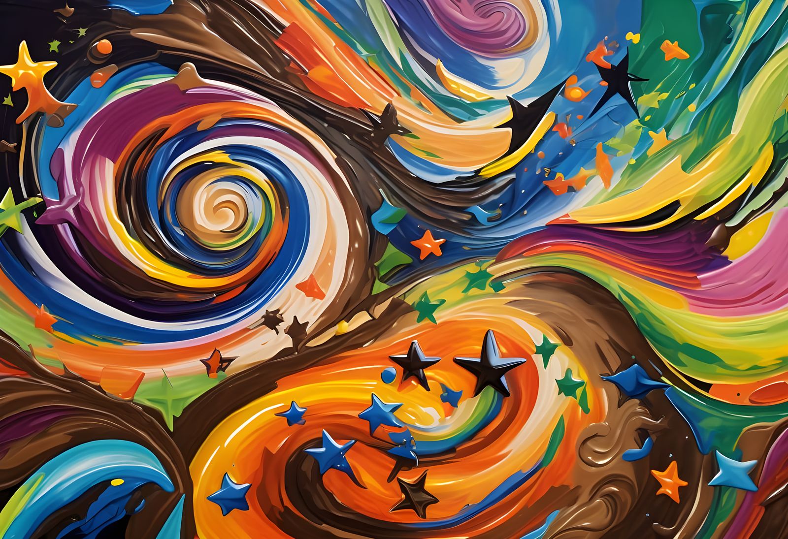 Vortex of Tropical Colors and Stars