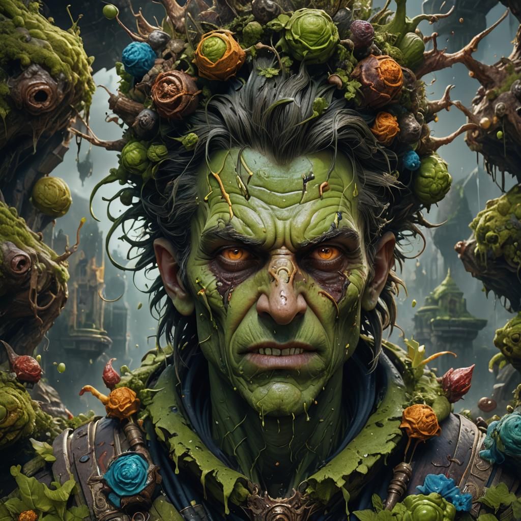 Detailed Snot Portrait in Deep Color