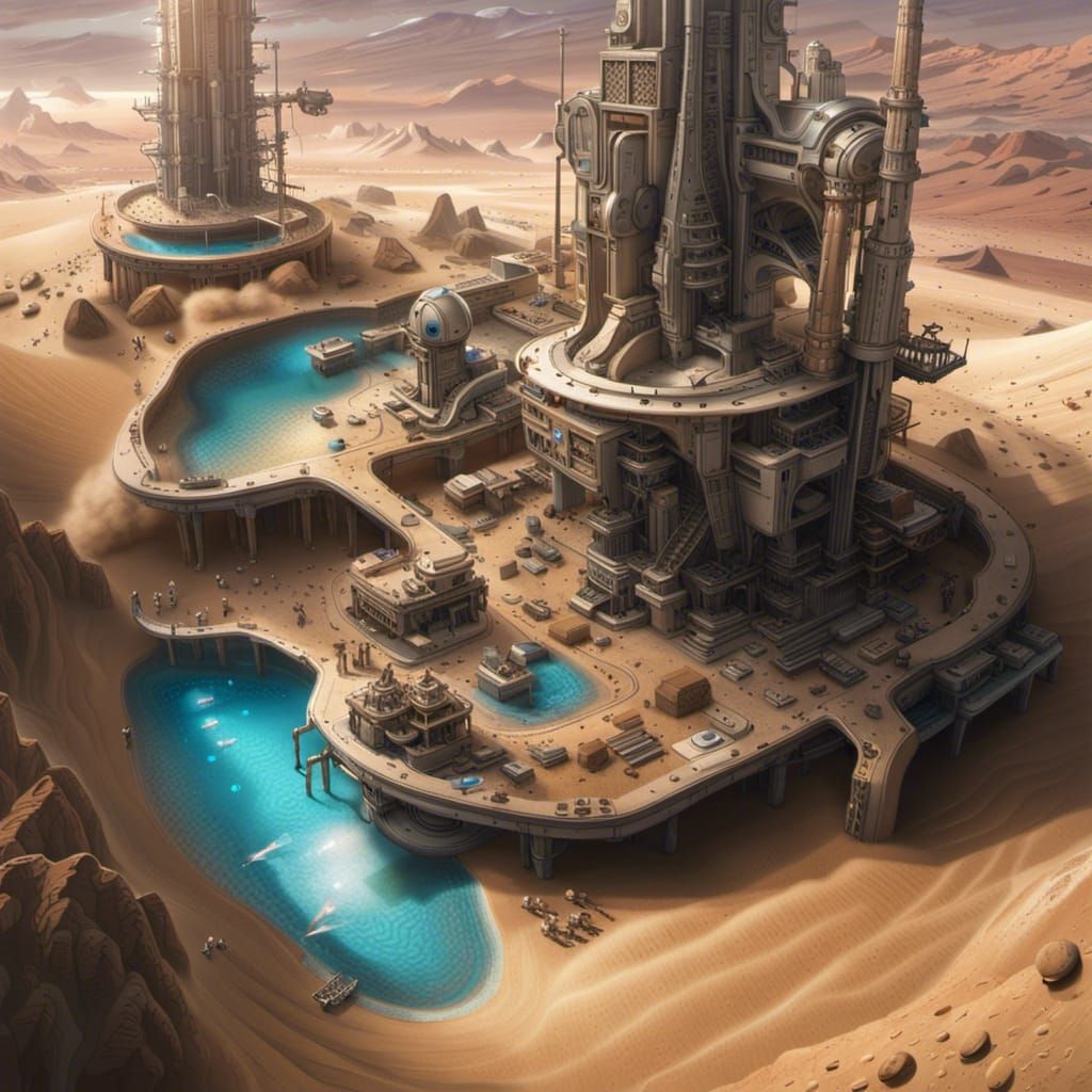 Mars Sand to H2O Converter