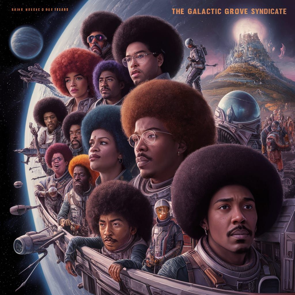 Galactic Groove Syndicate Album Art: 70s Sci-Fi Funk