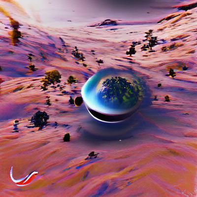 Barren Landscape of an Unknown Planet