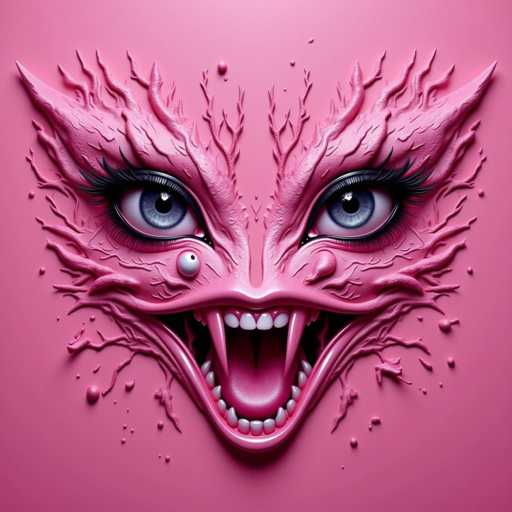 Pink Megalophobia in Punk-Pop Style