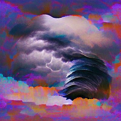 AI Interpretation of a Stormy Scene