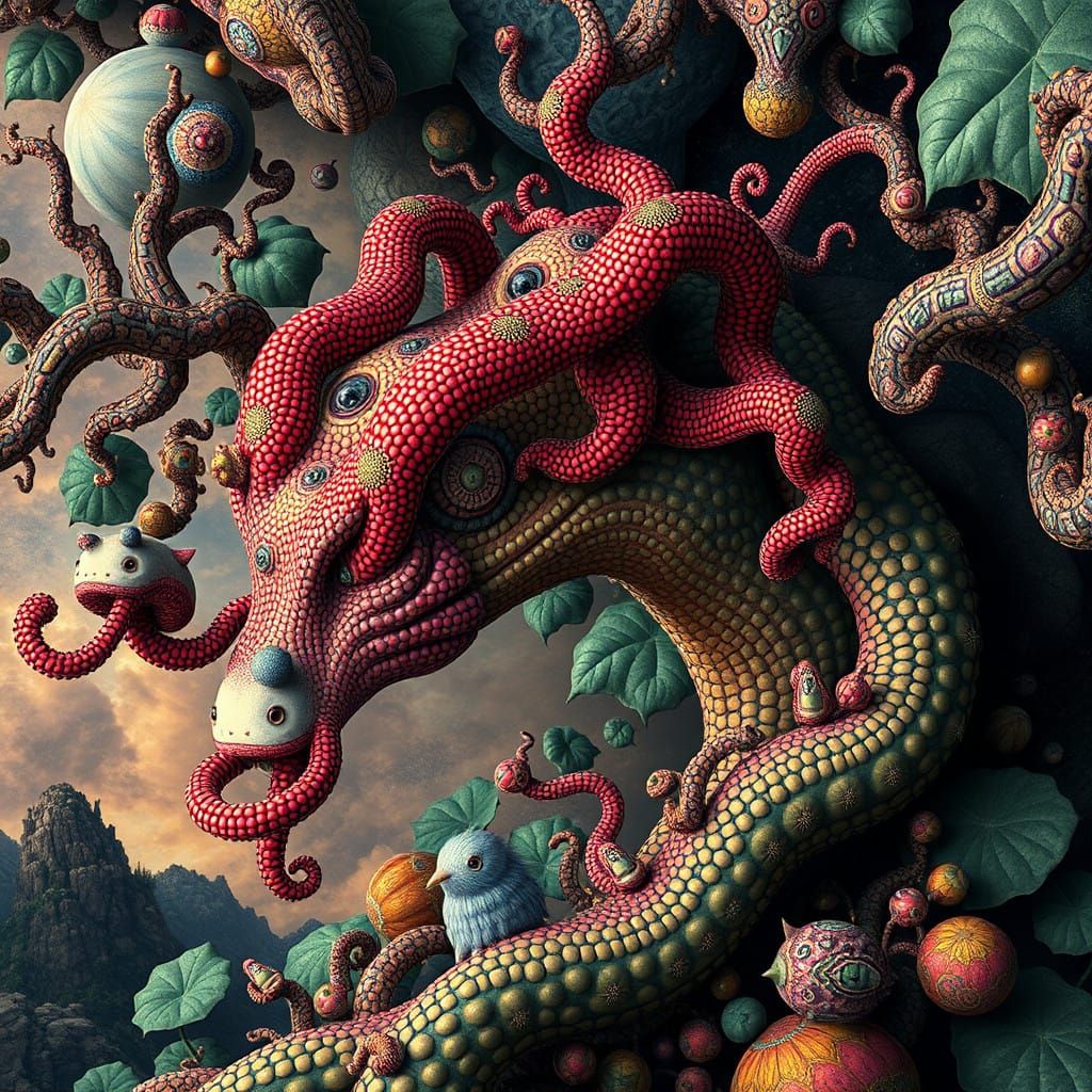 Ethereal Beast Emanates from Enchanted Vines