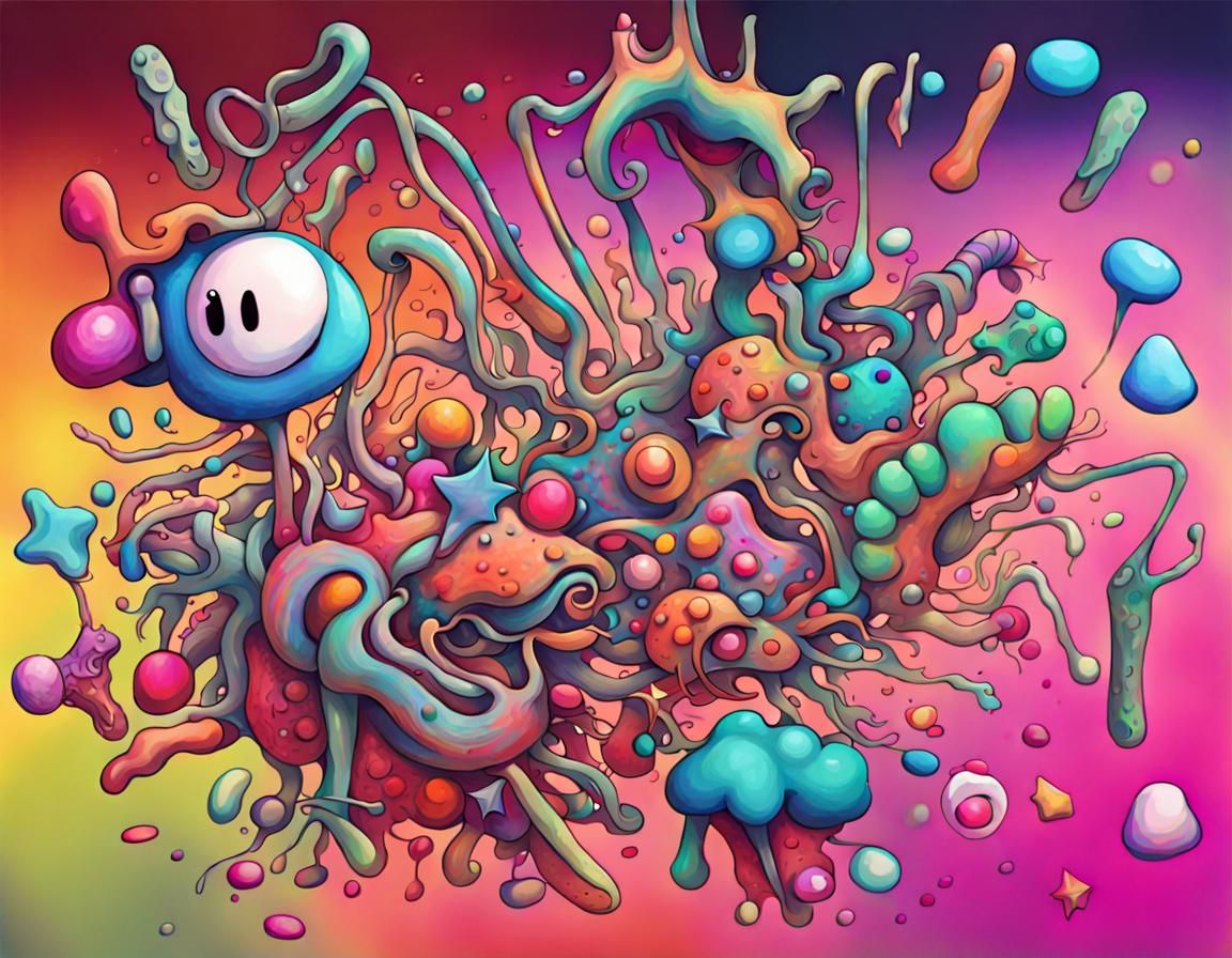 Surreal Randomness: A Chaotic Dreamscape